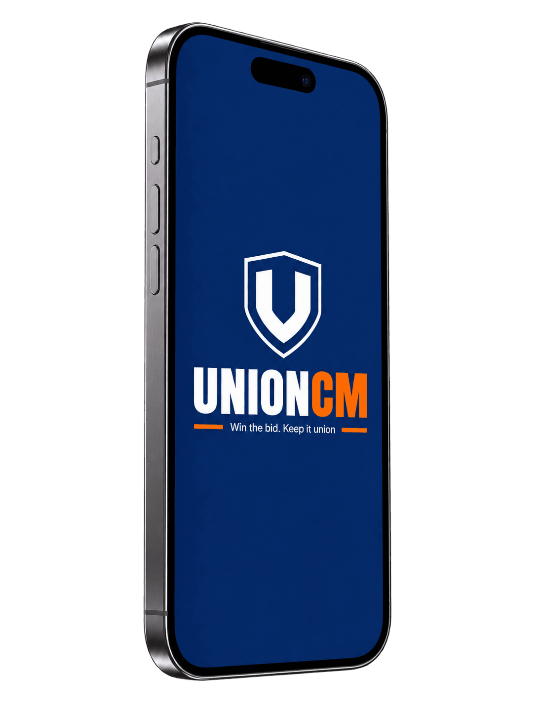 The UnionCM app open on a phone